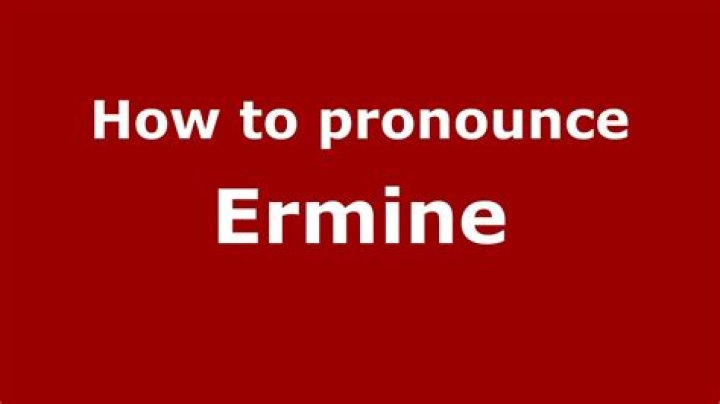 How to pronounce ermine