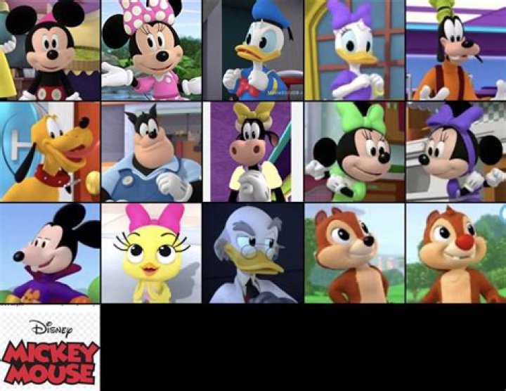 What are the characters names of Mickey Mouse?